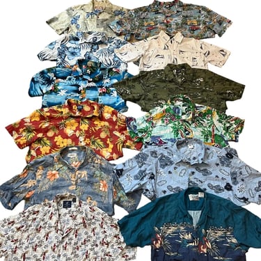 Lot of 12 Assorted Hawaiian Shirts