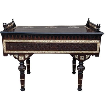 Rare Moorish Carlo Bugatti Style Writing Desk Library Table 