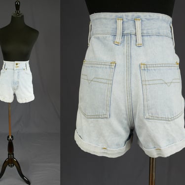 80s 90s Bergamo Cuffed Jean Shorts - 24