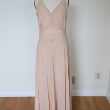 1930s/1940s Silk Chiffon Dress