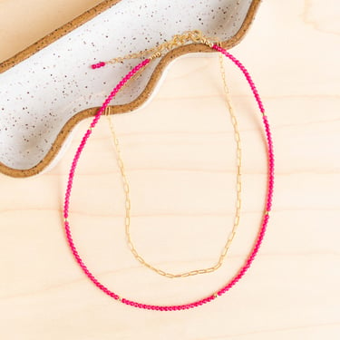Rachel Sherwood: Raspberry Necklace Set