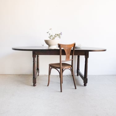 Reclaimed Wood Oval  Farm Table | Floor Sample