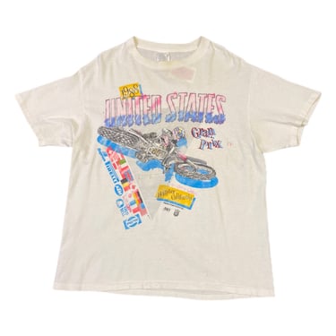 (2XL) 1988 White United States Gran Prix T-Shirt 031122 JF