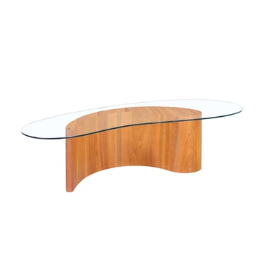 Vintage Walnut Biomorphic Coffee Table