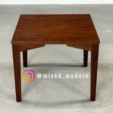 Mid Century Modern Walnut End Table by B.L. Marble 