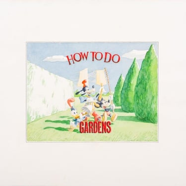 Lawrence Preece &quot;How to do Gardens&quot; Watercolor