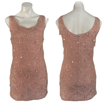 1960’s Pink Sequin Mini Dress Size S/M