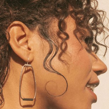 Colleen Mauer Designs | Large Oblique Earrings