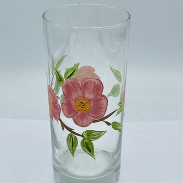 Desert Rose Glass Tumbler Franciscan- 6.25