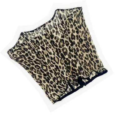 Dolce & Gabbana leopard print mesh bustier