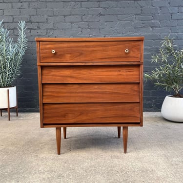 Mid-Century Modern Walnut Highboy Chest of Drawers by Harmony House, c.1960’s 