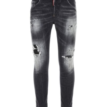 Dsquared Men Black Stretch Denim Jeans