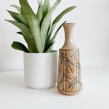 Bamboo Stoneware Vase