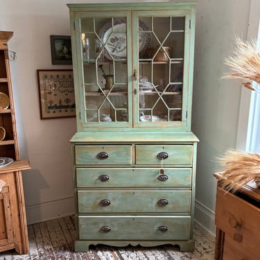 Gorgeous Antique Step Back Cabinet