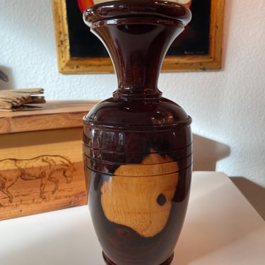 Vintage Beautiful Handcrafted Wood Vase | Cedar Wooden Vessel | Decorative Vase | Collectible Vase | Hand Turned Vessel 