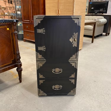 Black Cabinet with Asian Style Hardware by Thomasville Furniture