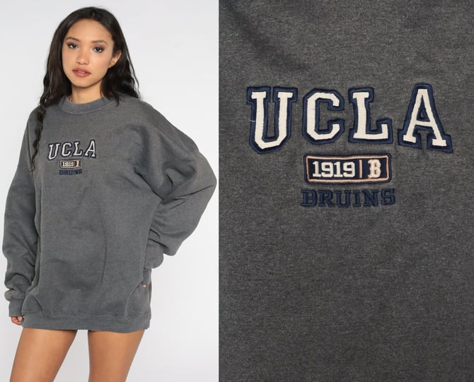 ClockworkThriftStore Vintage 90's UCLA Bruins Sweatshirt Crewneck University California Los Angeles Sweatshirt Pullover Jumper Size Small