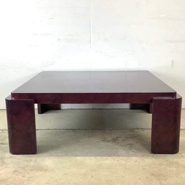 Large Post-Modern Square Coffee Table 