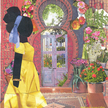 Sanctuary Print African American Art  Collage 