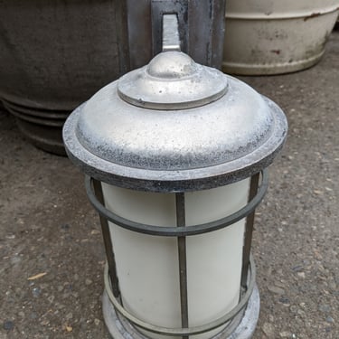 Feiss Lighthouse Outdoor Wall Lantern in Nickel Plated Brass
