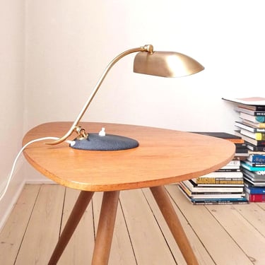 ÖAB mid century desk lamp brass vintage desk lamp brass black vintage table lamp small vintage desk lamp Vintage bedside light Swedish 