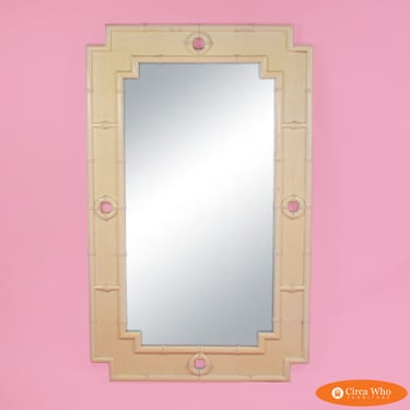 Faux Bamboo Omega Style Mirror