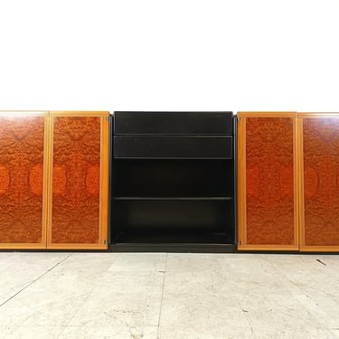 Tobia Scarpa sideboard, 1970s - burl wood sideboard by tobia scarpa - mid century modern sideboard - italian sideboard 