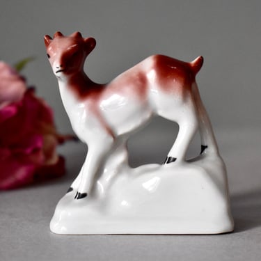 Vintage Bulgarian Porcelain Home Decor Porcelain Deer Collections Figurine 