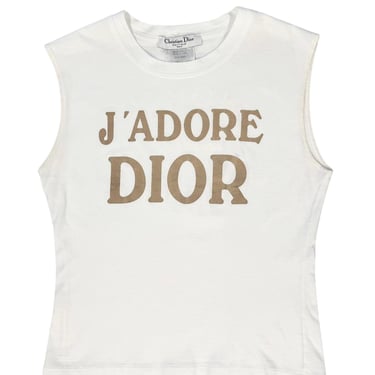 Dior J’adore White Logo Tank