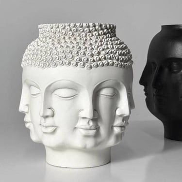 Original TMS Perpetual Face Vase Vitruvian Fornasetti Style
