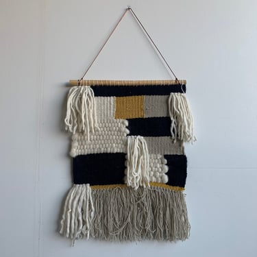 Hanging Fiber Art- Lulu and Georgia - On sale 