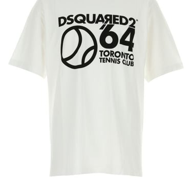 Dsquared Man White Cotton Oversize T-Shirt