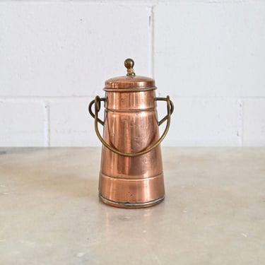 vintage french Goardere copper milk can