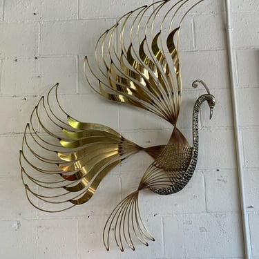 Brass Peacock by Curtis Jere
