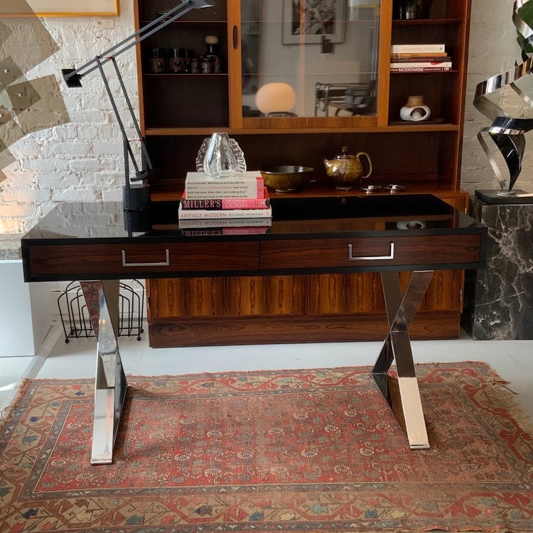 Milo Baughman style desk