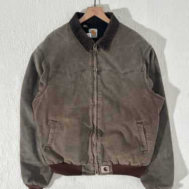 Vintage 1990's Carhartt Brown Santa Fe Jacket Size XL