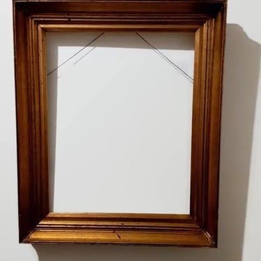 Antique Carved Wood Gold Picture Frame - Deep Cove