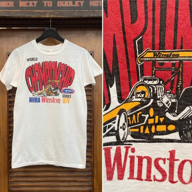 Vintage 1970’s Dated 1976 NHRA Hot Rod Drag Race Cotton Championship T Shirt, 70’s Hot Rod Tee, Vintage Tee Shirt, Vintage Clothing 