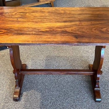 Item #AB165 Antique Walnut Ships Refectory Table c.1920