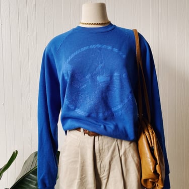 Vintage Monochromatic Newport RI Sweatshirt | Size XL 