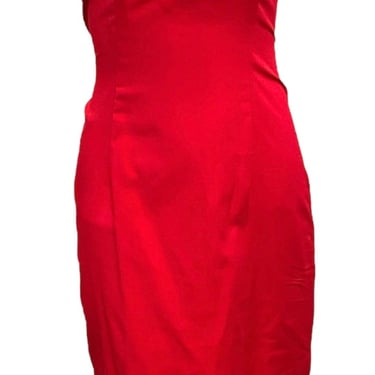 AF Vandervorst Red Strapless Dress