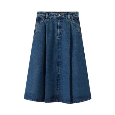 Enora Skirt - Stonewashed Indigo