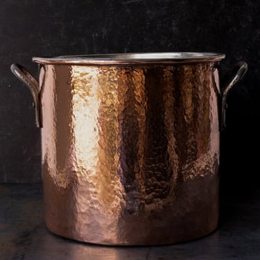 Very Large Copper Stock Pot