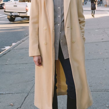 50s Cream Cashmere Overcoat 