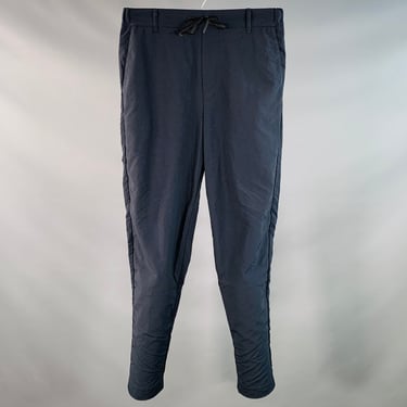 MAISON KITSUNE Size XS Navy Nylon Tapered Drawstring Casual Pants