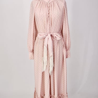 Zimmermann Silk Polka Dot Ruffle Dress