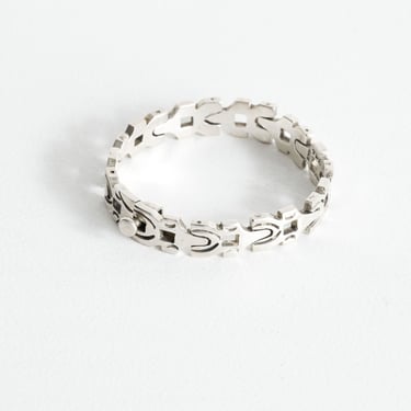 Sterling Silver Incised Link Bracelet