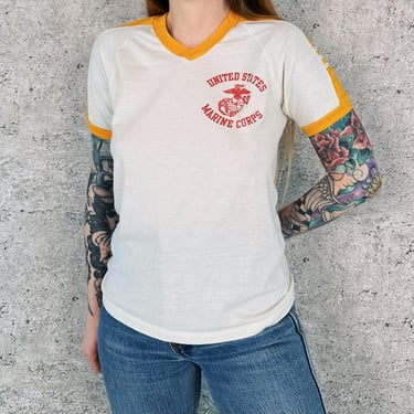 70's Vintage United States Marine Corps USMC Tee Shirt T-Shirt 