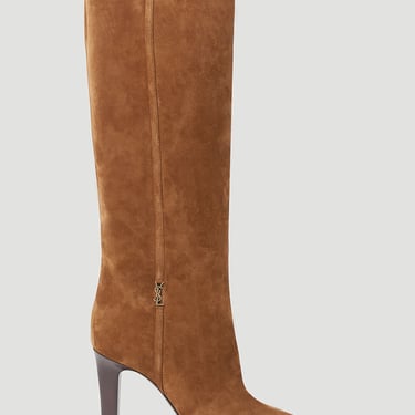 Saint Laurent Women Jane Suede Boots