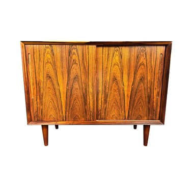 Vintage Danish Mid Century Modern Rosewood Compact Credenza 